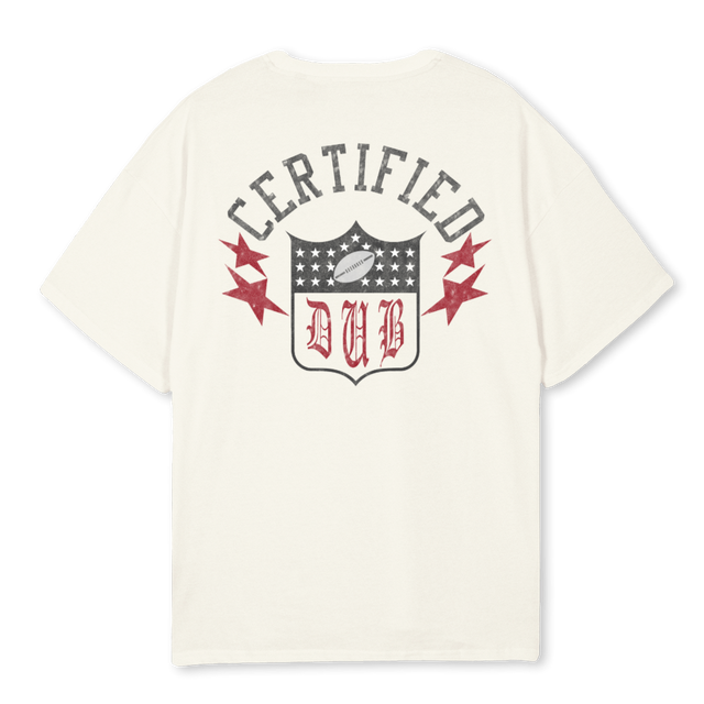 DUBS HOF Cream Oversized Tee.