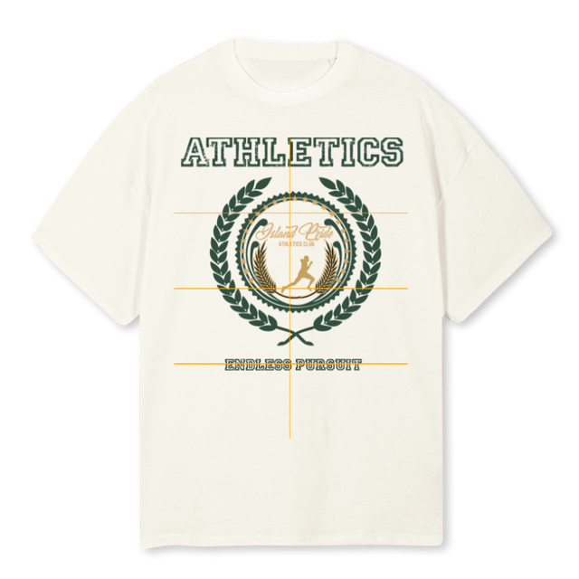 ENDLESS PURSUIT   Cream Oversized Tee.