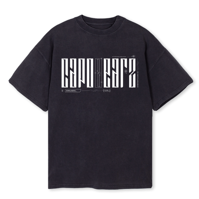 CAPOBEATZ TST Vintage Black Oversized Tee.