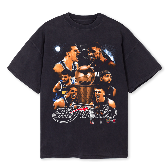 NBA FINALS Vintage Black Oversized Tee.