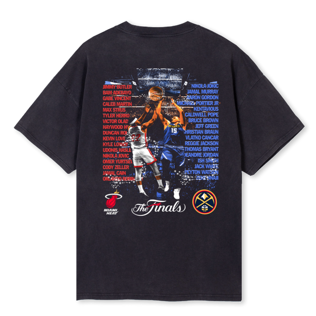NBA FINALS Vintage Black Oversized Tee.