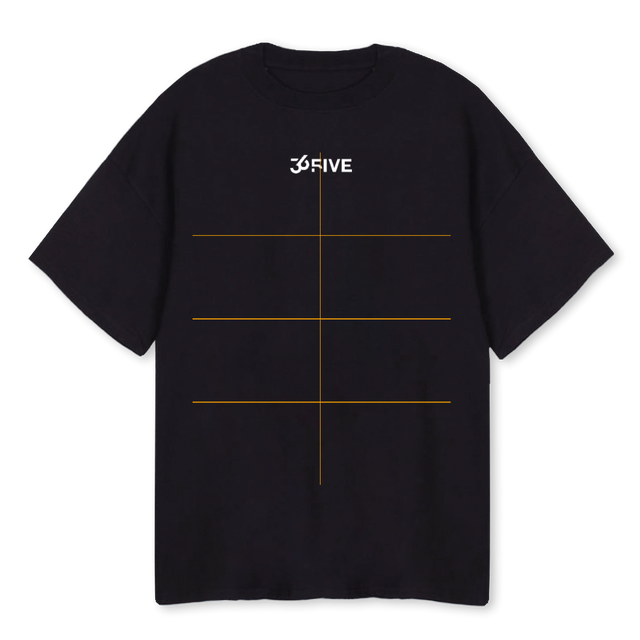 MOON Black Oversized Tee.