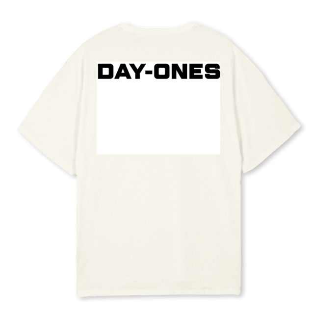 FAMILY B Cream Oversized Tee.