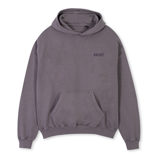 GHOULHOODIE Pigment Grey Oversized Hoodie.