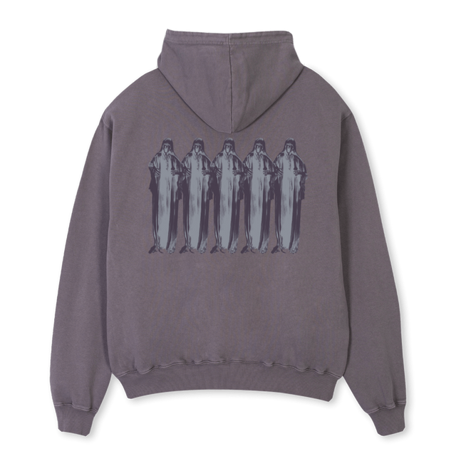GHOULHOODIE Pigment Grey Oversized Hoodie.
