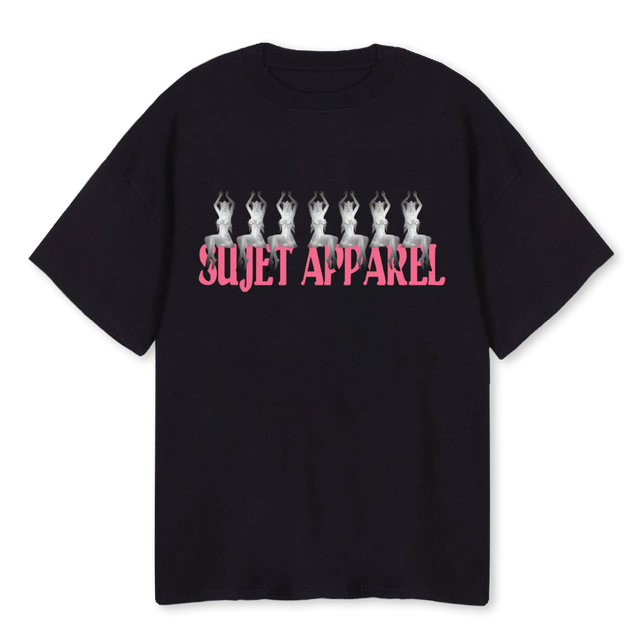 MERMAIDSHIRT Black Oversized Tee.