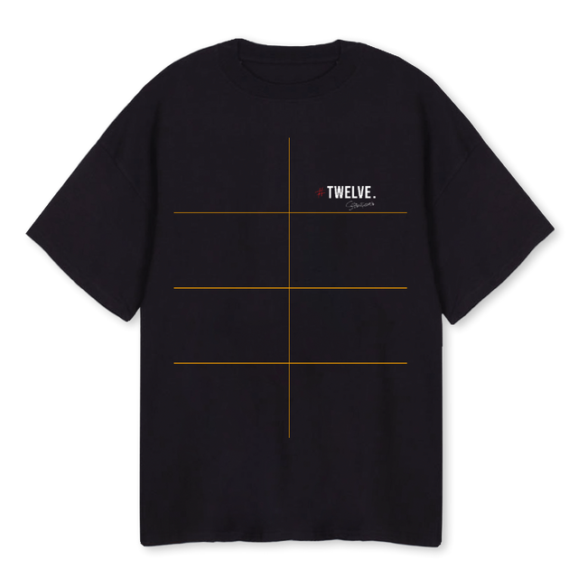 ROSSONERIUNOO Black Oversized Tee.