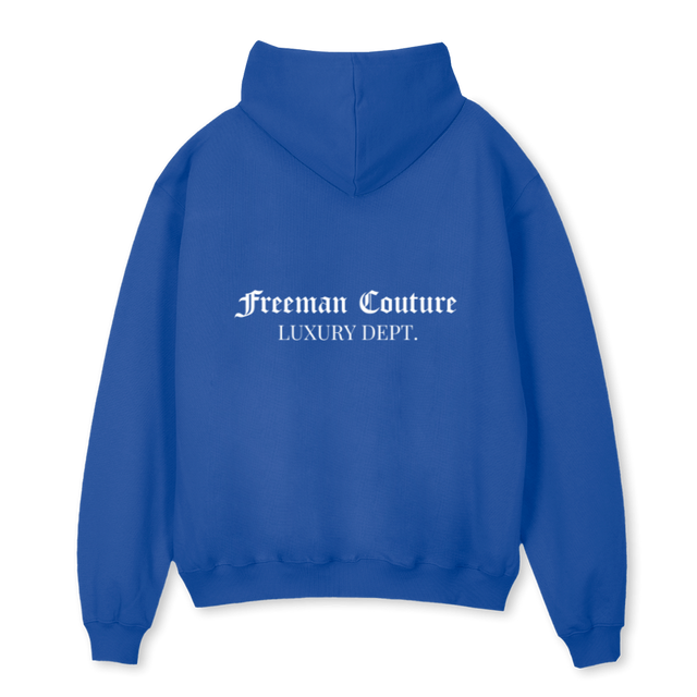 COUTURE Cobalt Blue Oversized Hoodie.