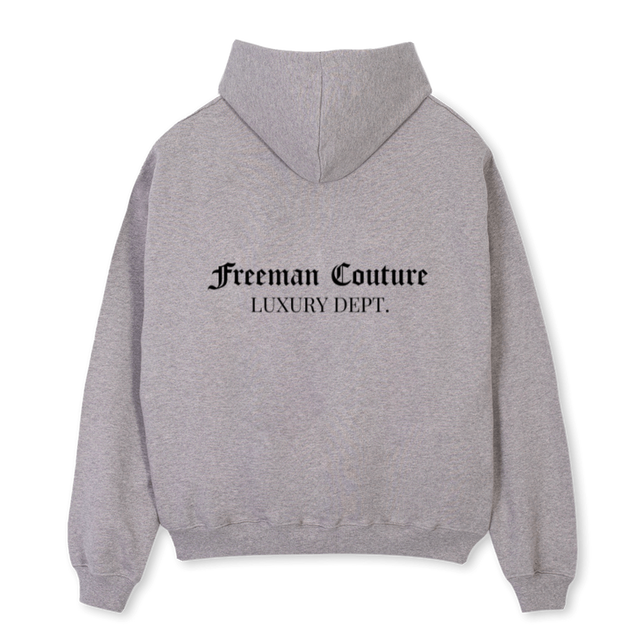 COUTURE Grey Marl Oversized Hoodie.