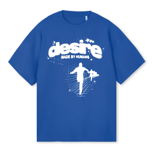 COBALTBLUEESCAPETEE Cobalt Blue Oversized Tee.
