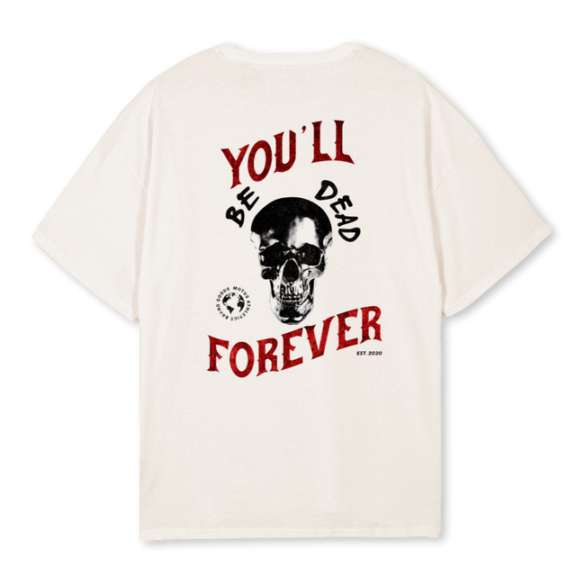 YBDF II Vintage White Oversized Tee.