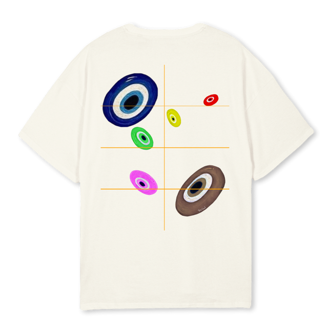 POZDE Cream Oversized Tee.