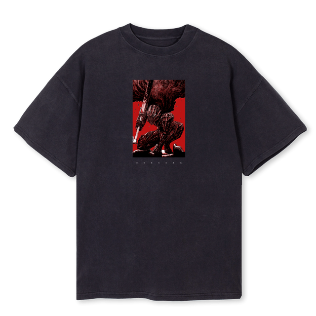 BERSERK Vintage Black Oversized Tee.