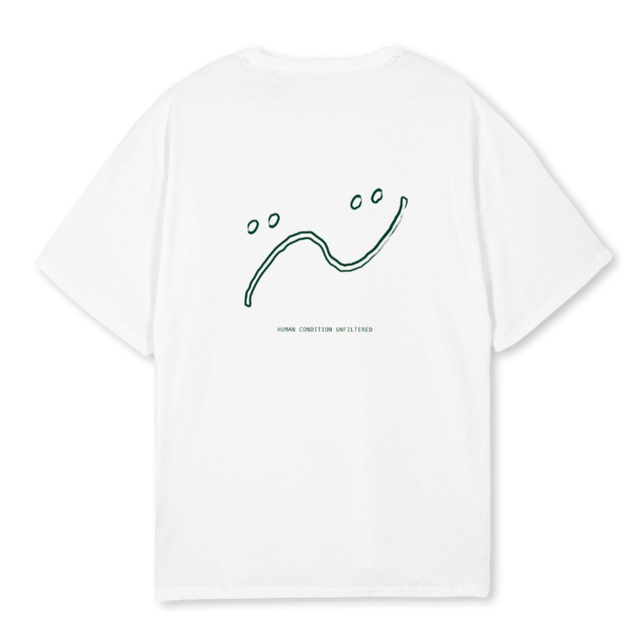 HUM White Oversized Tee.