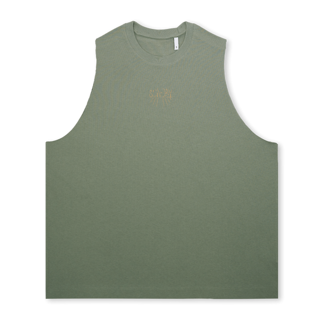 LINNESUNDAY Green Desert Oversized Vest.