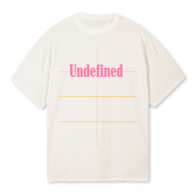 UNDEFINEDPINKCC Vintage White Oversized Tee.