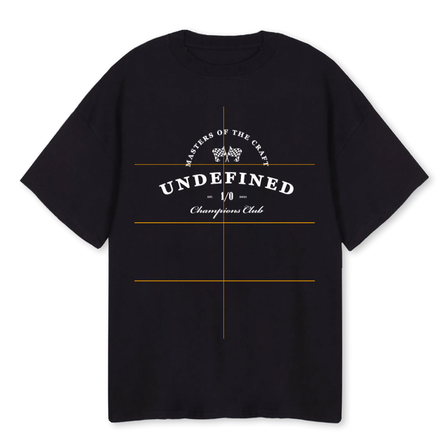 UNDEFINEDCHAMPIONSBL Black Oversized Tee.