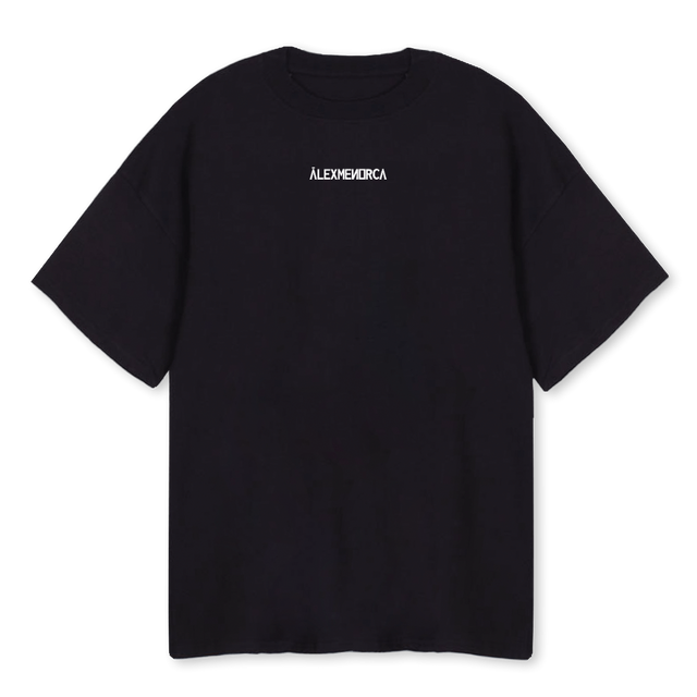 MENORCA Black Oversized Tee.