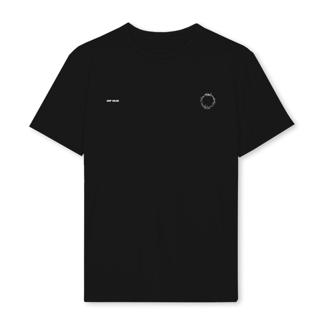 WREATHSAMPLEONE Black Regular Tee.
