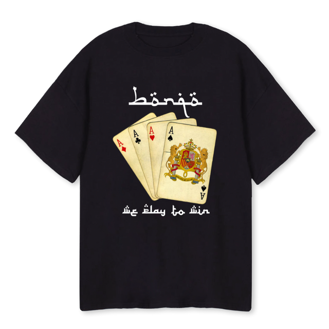 WINNER Black Oversized Tee.