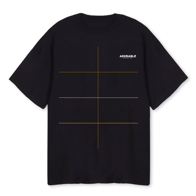 GHOSTOLDE Black Oversized Tee.