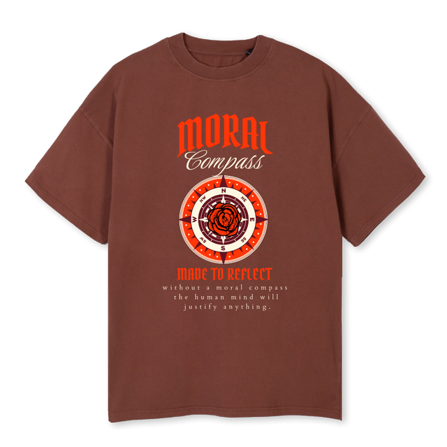 ROSEPEDAL Vintage Brown Oversized Tee.