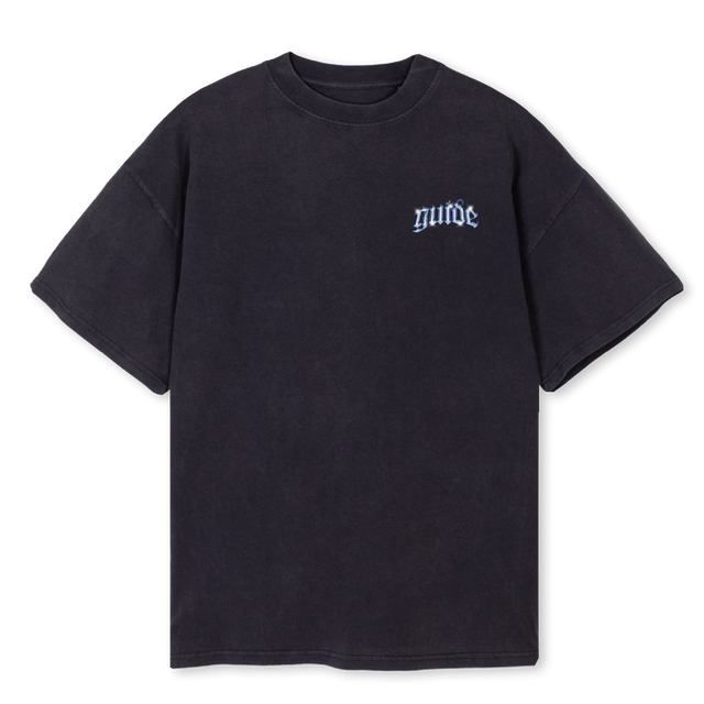 CHROMETEEVINBLACK Vintage Black Oversized Tee.