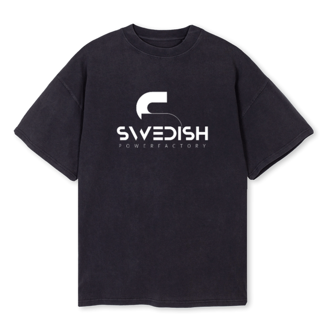 SPF BIG T Vintage Black Oversized Tee.