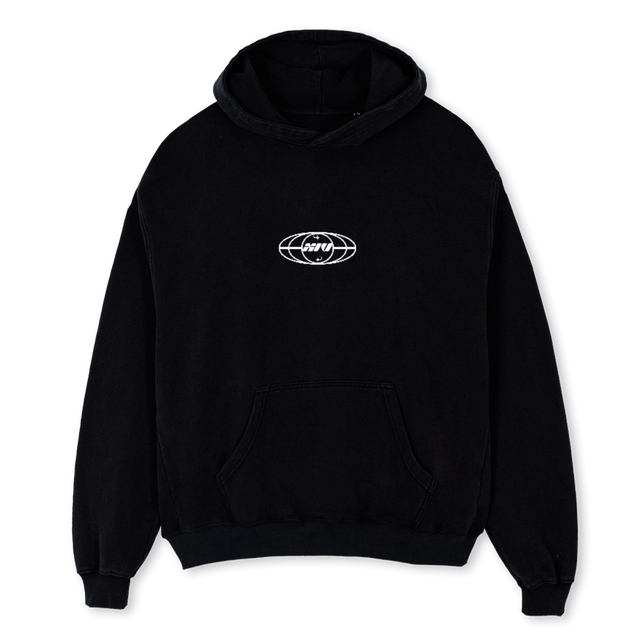 XIV BANSHEE Black Oversized Hoodie.