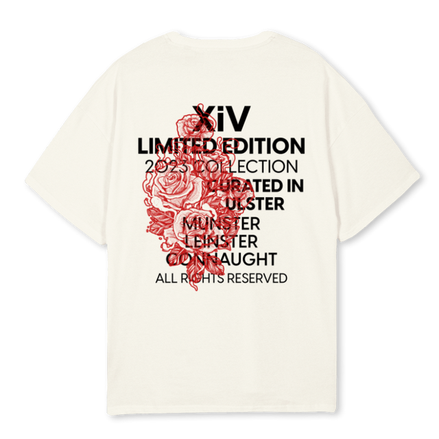 XIV LTD ED CREA Cream Oversized Tee.