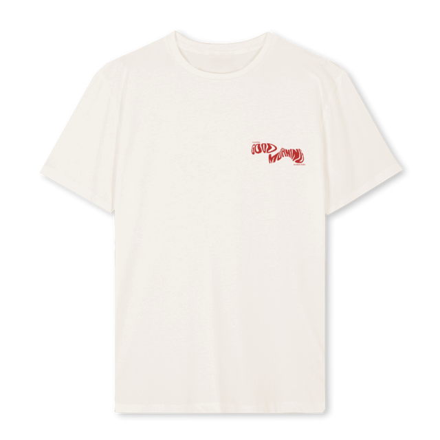 GOOD MORNING PEACH Vintage White Regular Tee.
