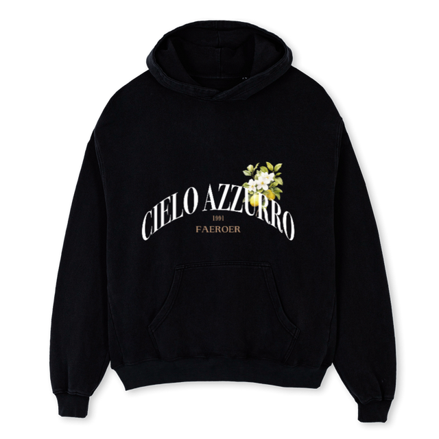 CAHOODIE Black Oversized Hoodie.