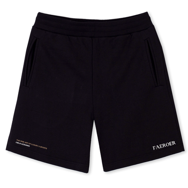 CASHORTSBLACK Black Sweatshorts.