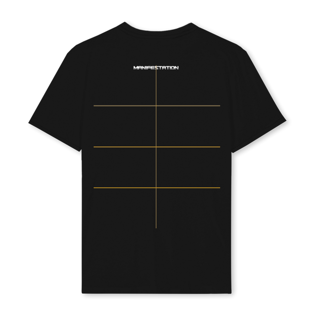 MANIFESTATION ART Black Regular Tee.