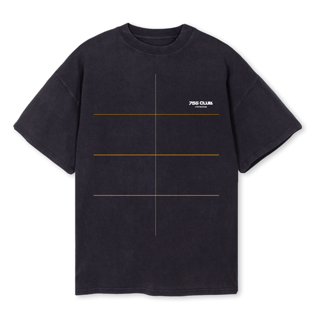 SHIRT DAMS Vintage Black Oversized Tee.