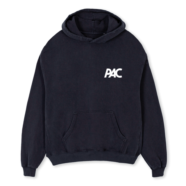 HOODIEWIDE Vintage Black Oversized Hoodie.