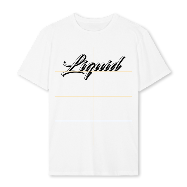 SCRIPT White Regular Tee.