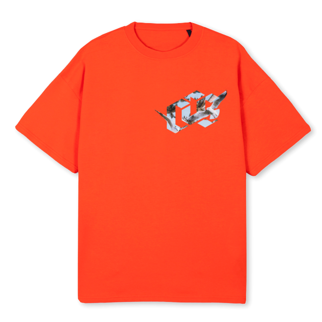 CLSC VTH FRONTLOGOD Hot Orange Oversized Tee.