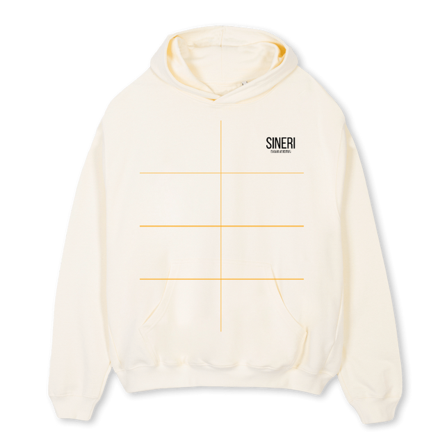EXC EDTN HOODED BLK Cream Oversized Hoodie.