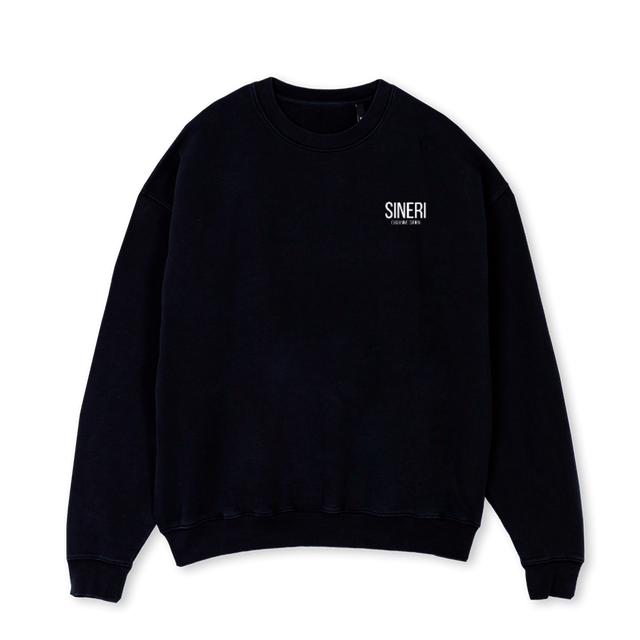 EXC EDTN SW SHIRT  Black Oversized Crewneck Sweater.