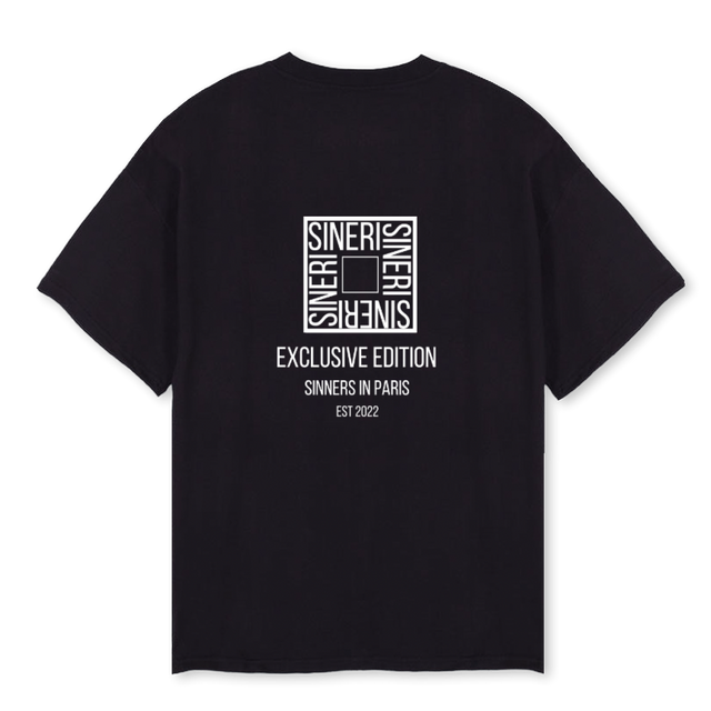 EXC EDTN SHIRT WHT Black Oversized Tee.