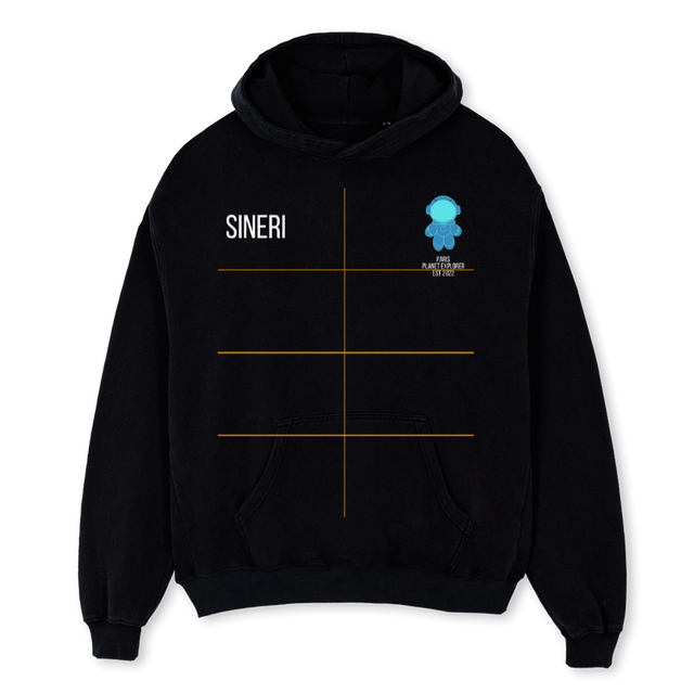 PLT EXPR NPT HDIE Black Oversized Hoodie.