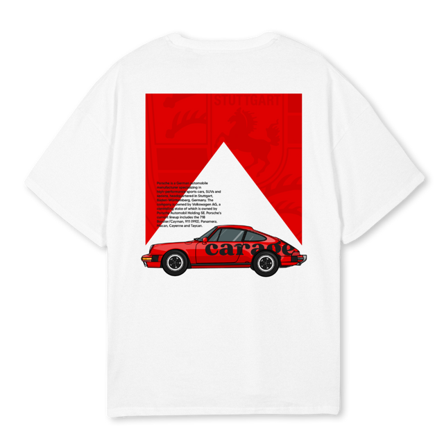 STUTTGART White Oversized Tee.