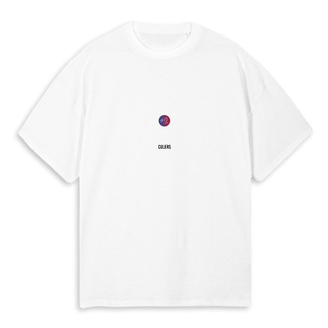 CULERSTHREE White Oversized Tee.