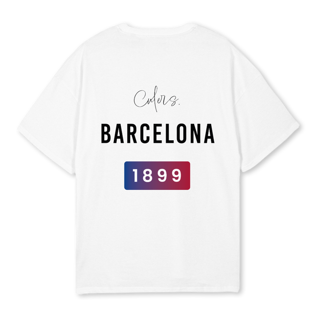 CULERSTHREE White Oversized Tee.