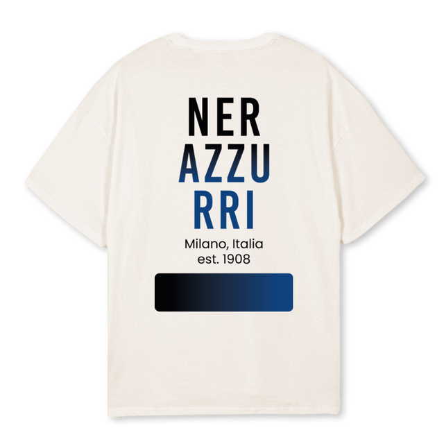 NERAZZURRITWO Vintage White Oversized Tee.
