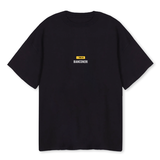 BIANCONERITWO Black Oversized Tee.