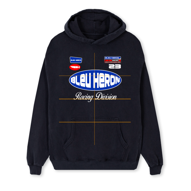 RACERSHOODIE Vintage Black Regular Hoodie.