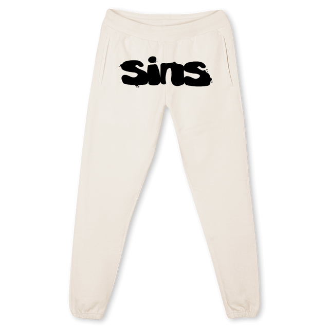 SINS SWPANTS Vintage White Sweatpants.
