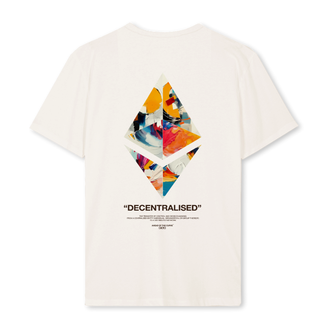 ETHDECENTRALISEDSAND Vintage White Regular Tee.